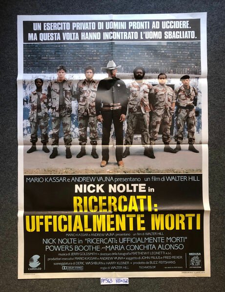 Walter Hill Ricercati:ufficialmente morti Buzz Feitshans Con Nick Nolte.