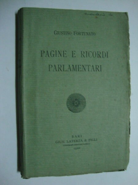 Pagine e ricordi parlamentari