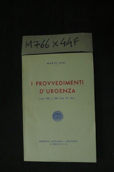 I provvedimenti d'urgenza (art. 700 a 702 Cod. Pr. Civ.)