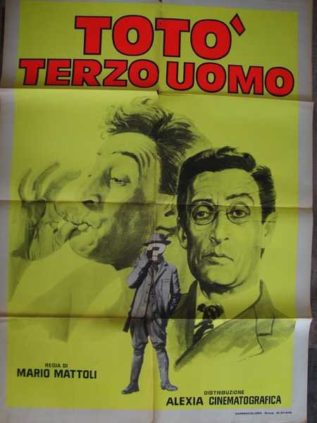 Mario Mattioli (regista) Totò in "Totò terzo uomo" Manifesto cinematografico …