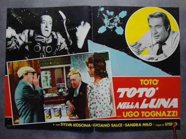 Steno (regista) Totò e Ugo Tognazzi in "Totò nella Luna" …