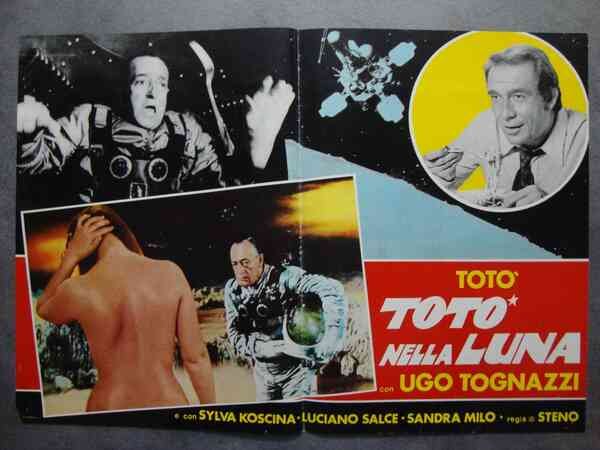 Steno (regista) Totò e Ugo Tognazzi in "Totò nella Luna" …