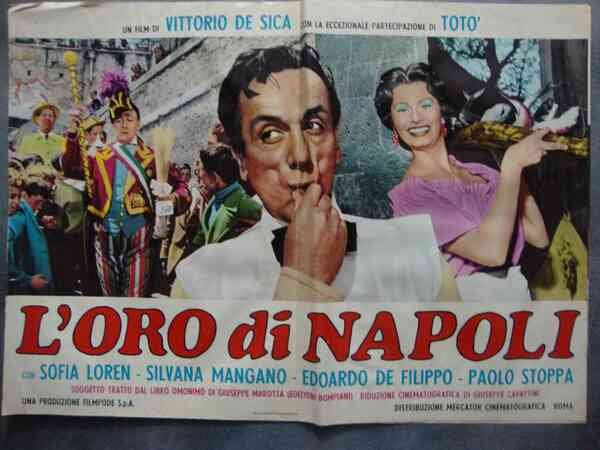 Vittorio De Sica (regista) Silvana Mangano e Totò in "L'oro …