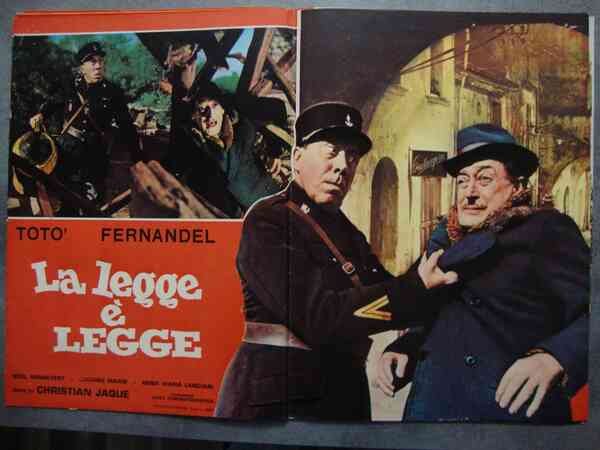 Christian Jaque (regista) Totò e Fernandel in "La legge è …