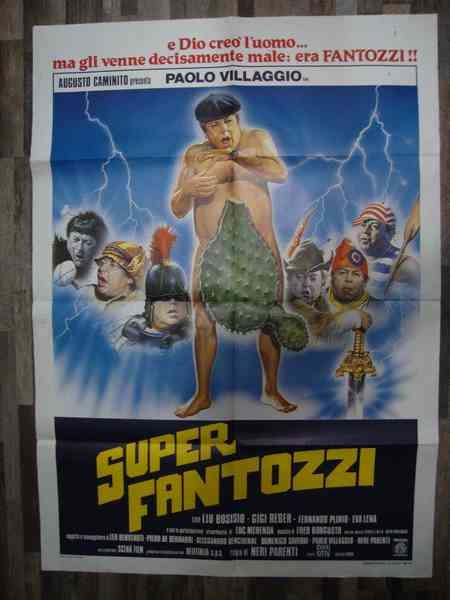Neri Parenti (regista) Paolo Villaggio in "Super Fantozzi" Scena Film …