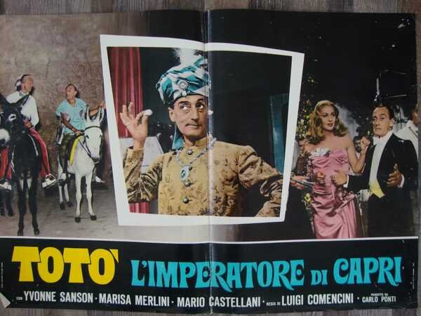 Luigi Comencini (regista) Totò in "L'imperatore di Capri" Fotobusta cinematografica. …