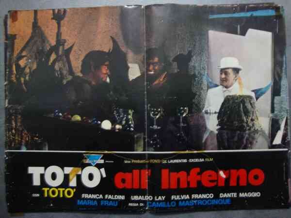 Camillo Mastrocinque (regista) Totò in "Totò all'inferno" Fotobusta cinematografica. Con …