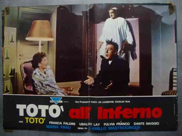 Camillo Mastrocinque (regista) Totò in "Totò all'inferno" Fotobusta cinematografica. Con …