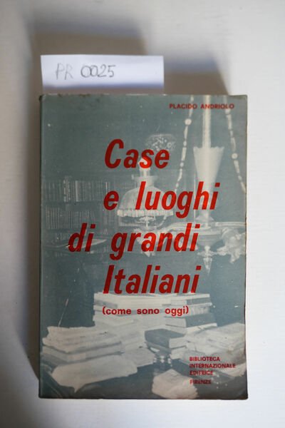Case e luoghi di grandi italiani (come sono oggi)