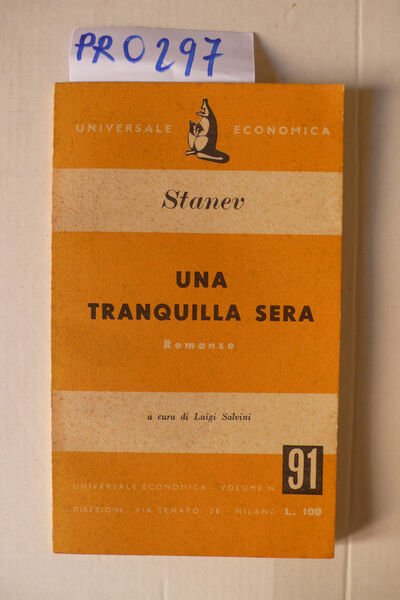 Una tranquilla sera,romanzo