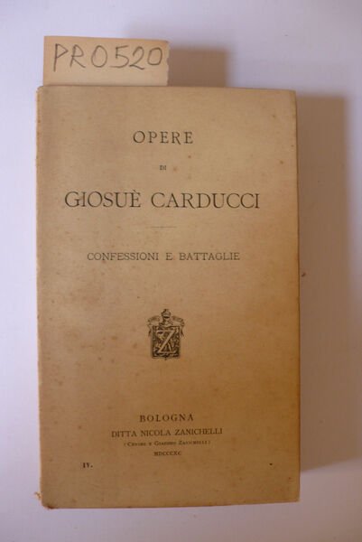 Confessioni e battaglie (vol. IV) | Immagine principale