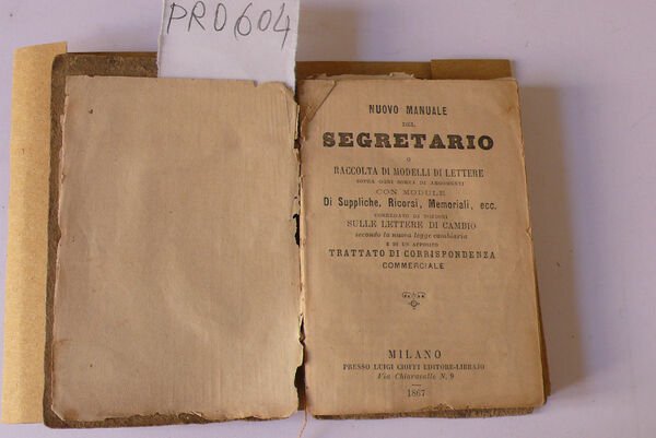 Nuovo manuale del segretario o raccolta di modelli di lettere … | Immagine principale