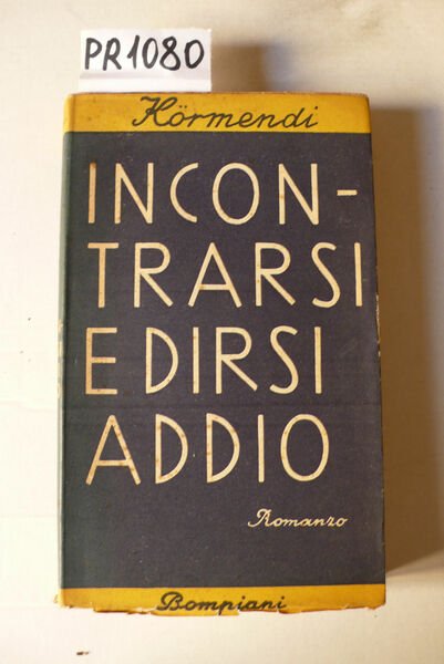 Incontrarsi e dirsi addio, romanzo