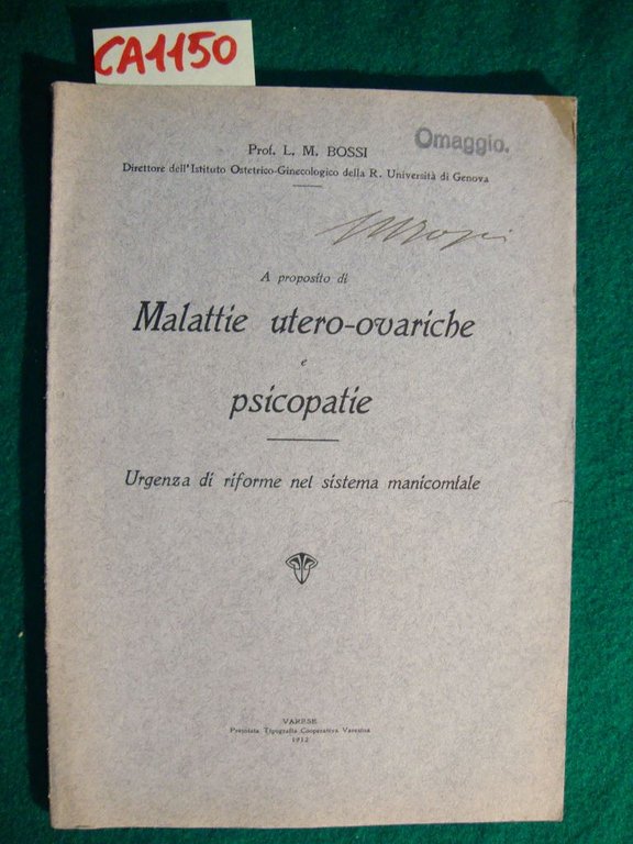A proposito di Malattie utero-ovariche e psicopatiche - Urgenza di …