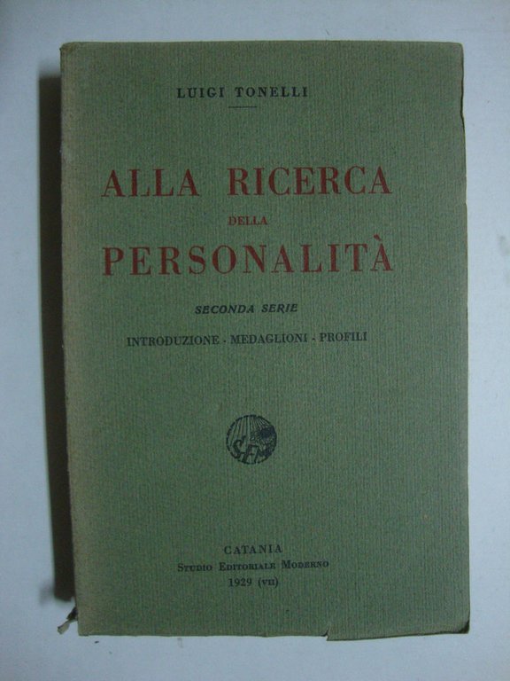 Alla ricerca della personalità (Seconda serie: Introduzione - Medaglioni - …