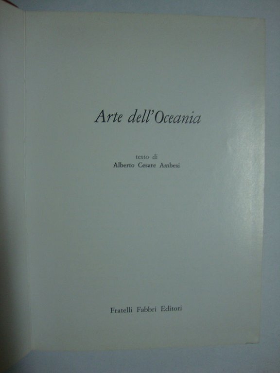 Arte dell'Oceania
