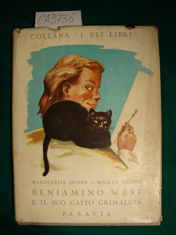 Beniamino West e il suo gatto Grimalkin