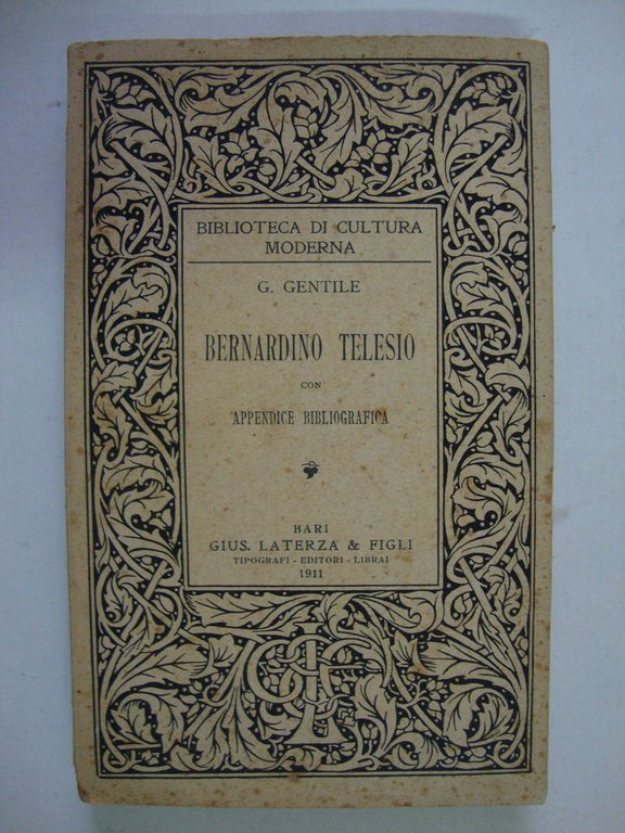 Bernardino Telesio (Con appendice bibliografica)
