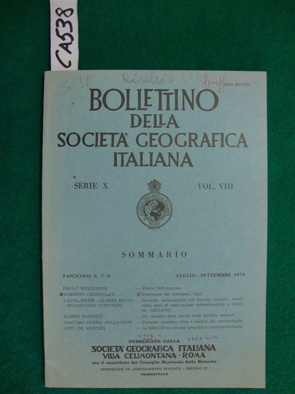 Bollettino della Società Geografica Italiana (periodico)