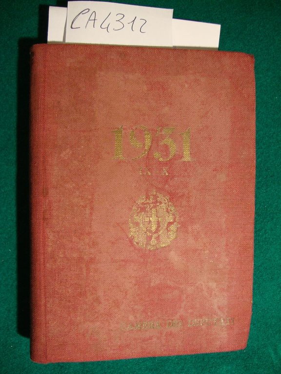 Camera dei Deputati - Legislatura XXVIII - Agenda 1931 - …