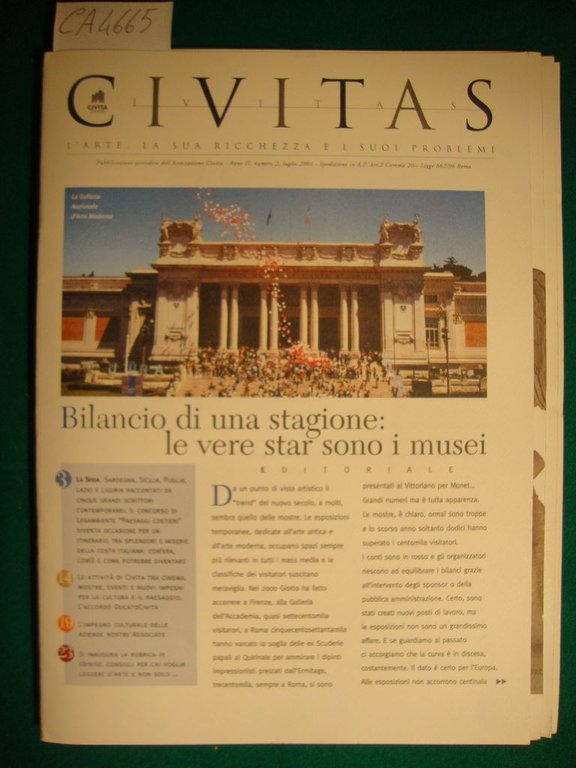 CIVITAS - L'arte, la sua ricchezza e i suoi problemi …