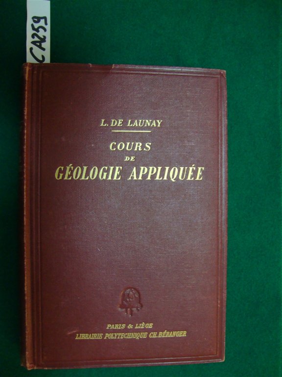 Cours de Géologie appliquée