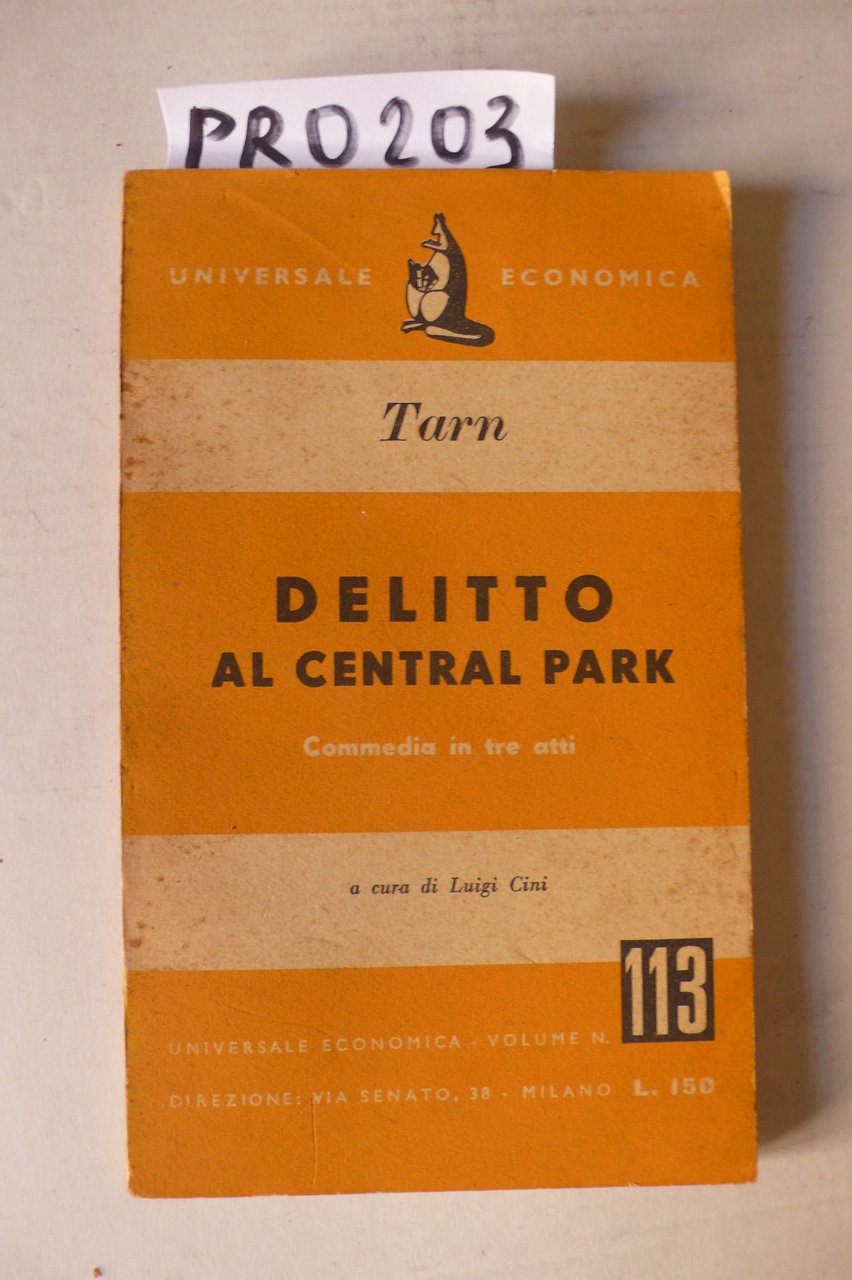 Delitto al Central Park, commedia in tre atti | Immagine principale