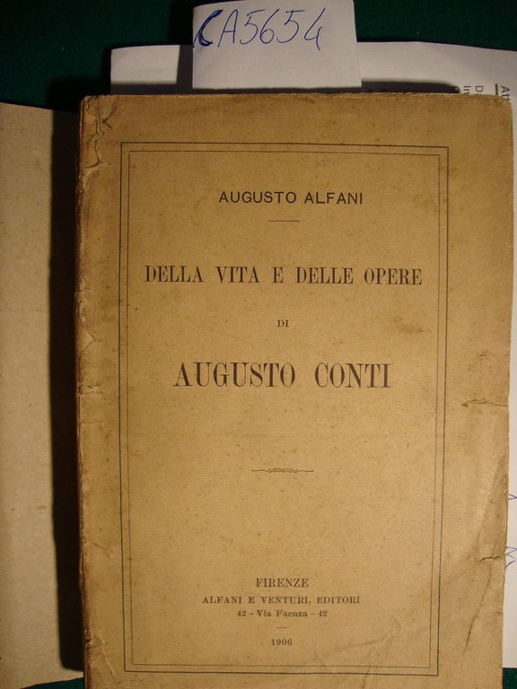 Della vita e delle opere di Augusto Conti