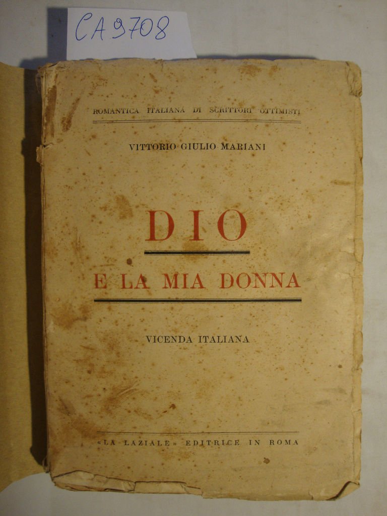 Dio e la mia donna - Vicenda italiana storico-fantastica | Immagine principale