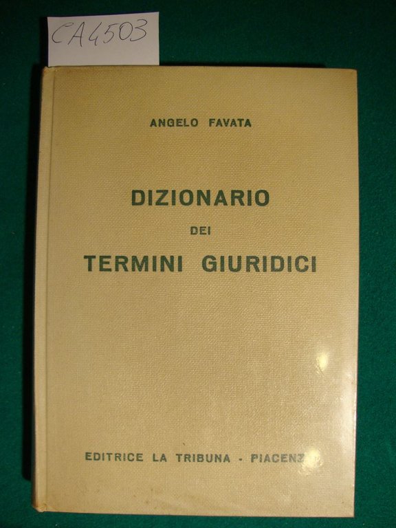 Dizionario dei termini giuridici | Immagine Gallery 2