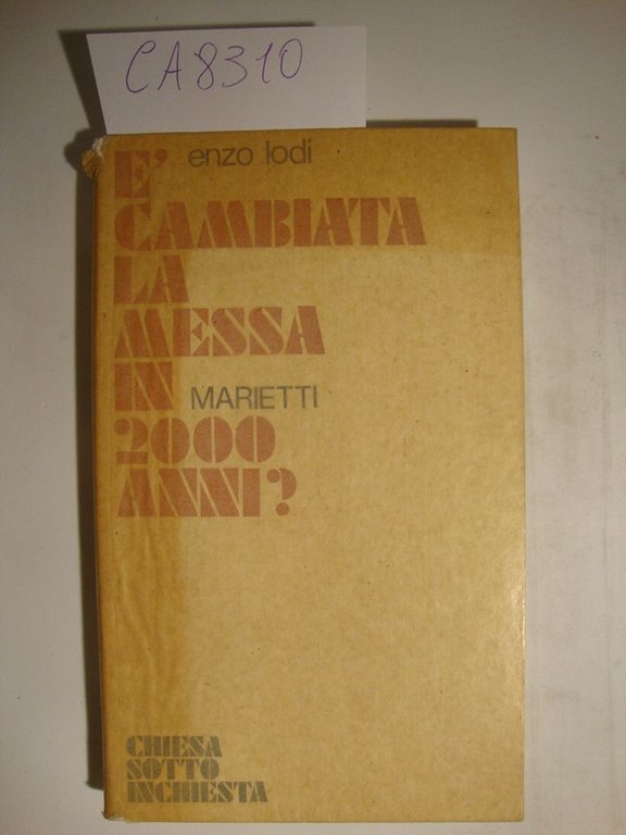 E' cambiata la messa in 2000 anni? - Le lezioni … | Immagine Gallery 2