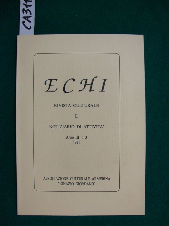 Echi - Rivista culturale e notiziario di attività (periodico)