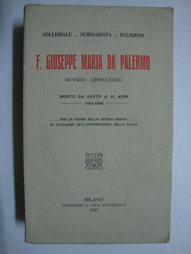 F. Giuseppe Maria da Palermo (Novizio cappuccino)