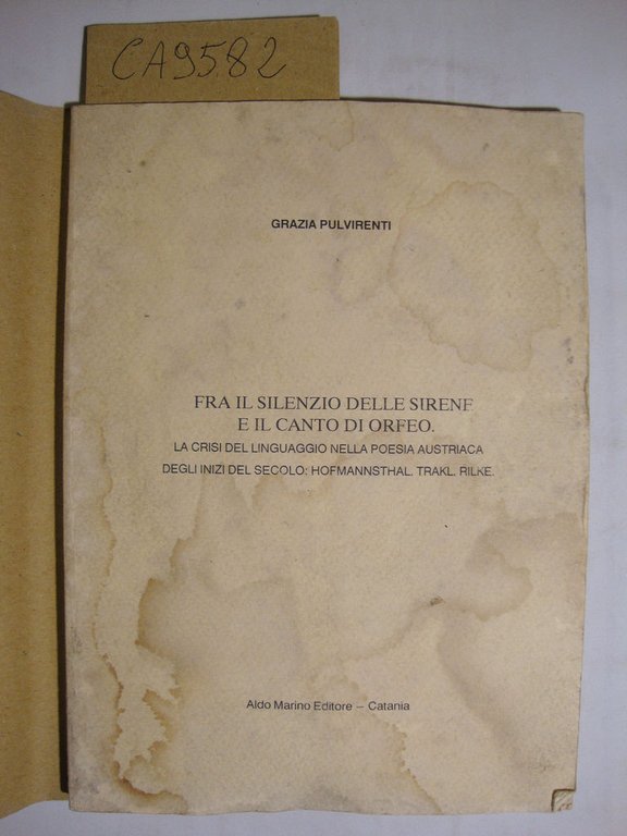 Fra il silenzio delle sirene e il canto di Orfeo