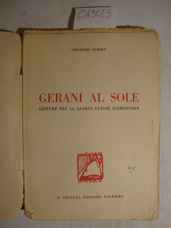 Gerani al sole - Letture per la quarta classe elementare | Immagine Gallery 2