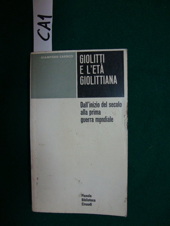 Giolitti e l'età giolittiana