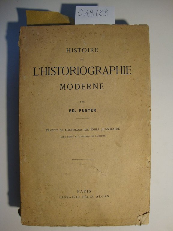 Histoire de l'historiographie moderne