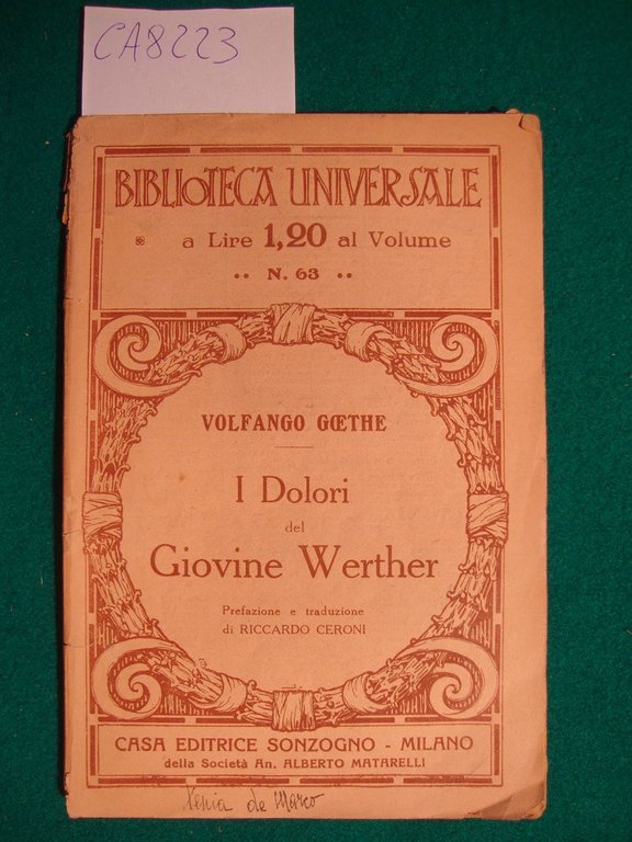 I dolori del Giovine Werther | Immagine Gallery 2