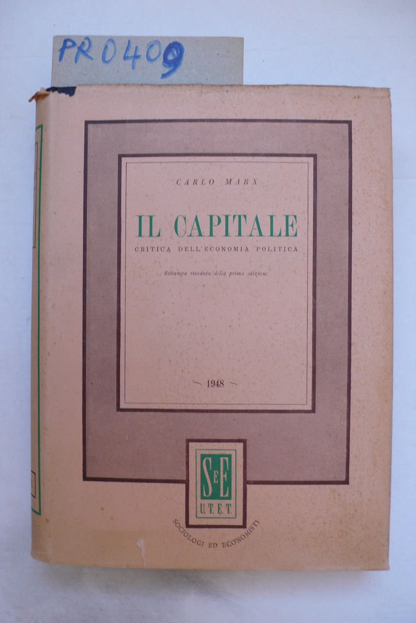 Il Capitale, critica dell'economia politica. Libro primo | Immagine principale