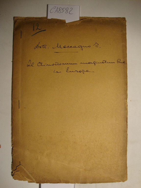 Il Clinostomum marginatum Rud. in Europa