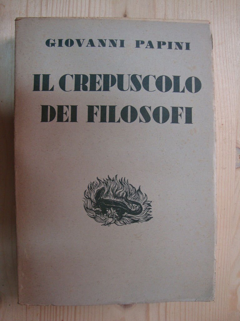 Il crepuscolo dei filosofi