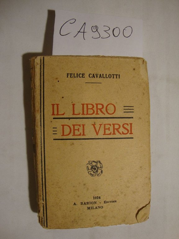 Il libro dei versi