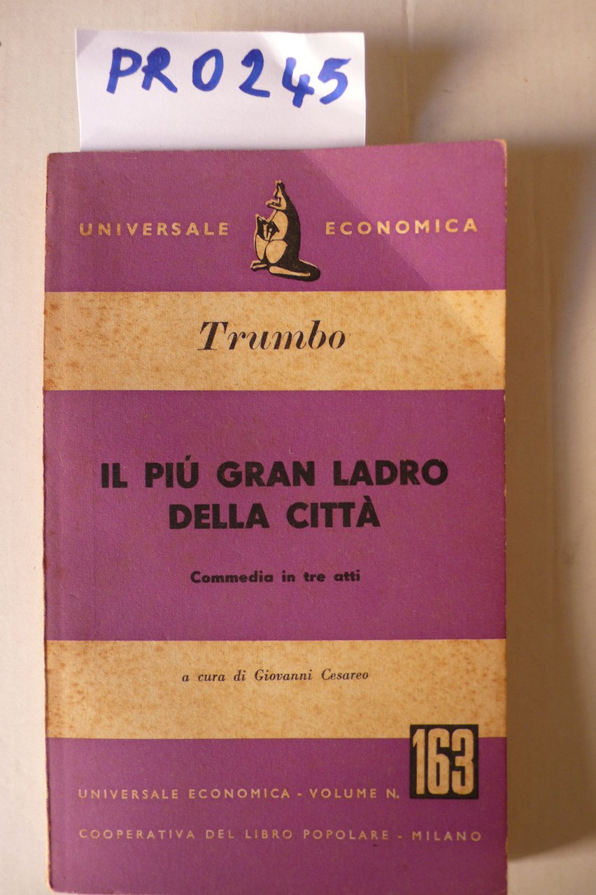 Il più grande ladro della città,commedia in tre atti | Immagine principale