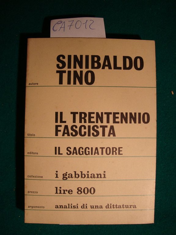 Il trentennio fascista