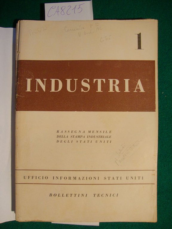 Industria - Rassegna mensile della stampa industriale degli Stati Uniti …