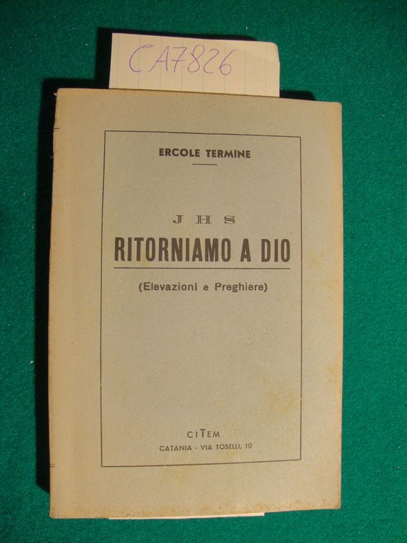 JHS - Ritorniamo a Dio (Elevazioni e Preghiere)