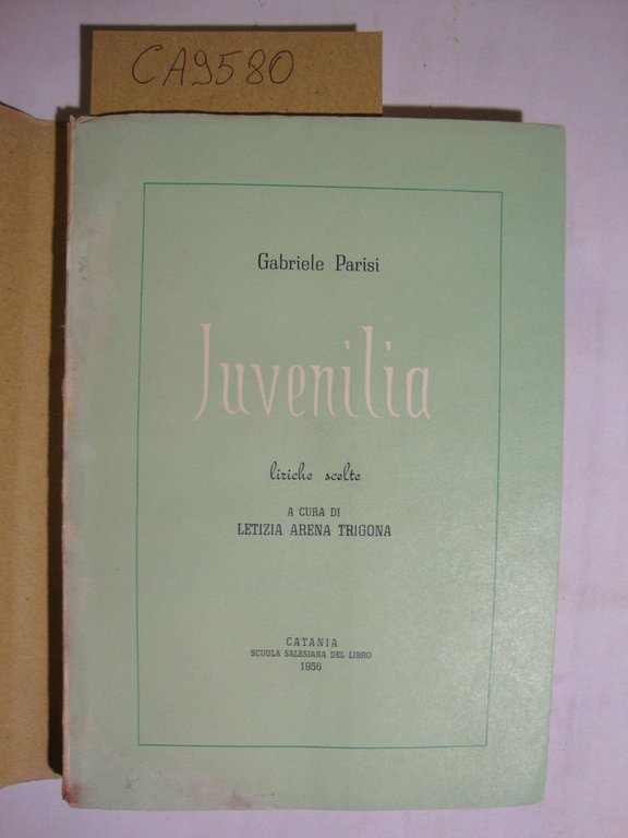 Juvenilia - Liriche scelte