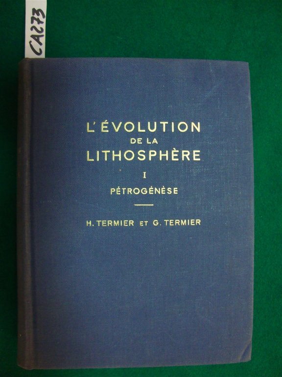 L'évolution de la lithosphère - I pétrogénèse