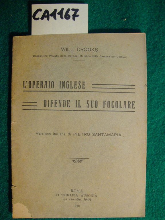 L'operaio inglese difende il suo focolare