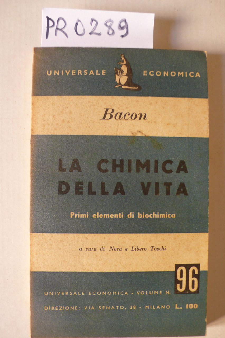 La chimica della vita. Primi elementi di biochimica